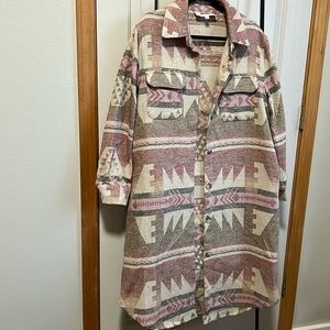 Great long shacket by Steve Madden.  Excellent condition.